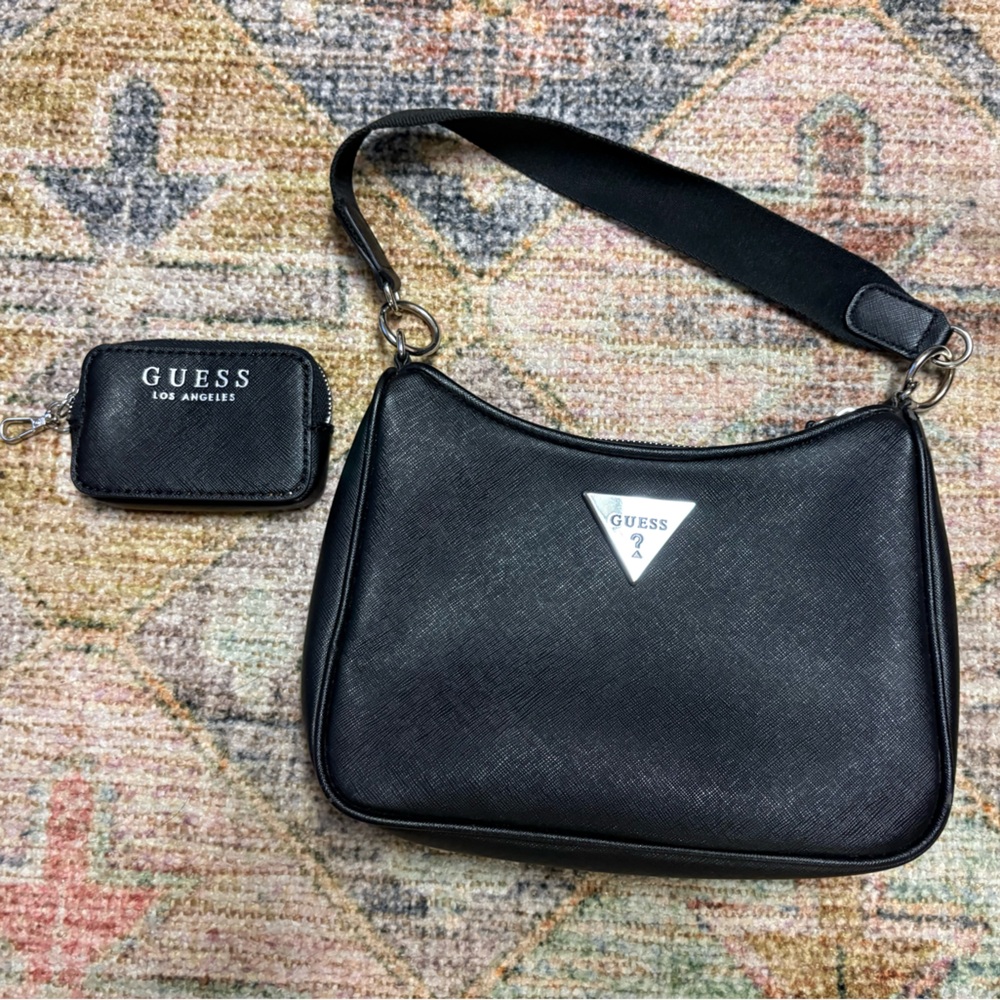Guess Black Mini Bag with Coin Pouch